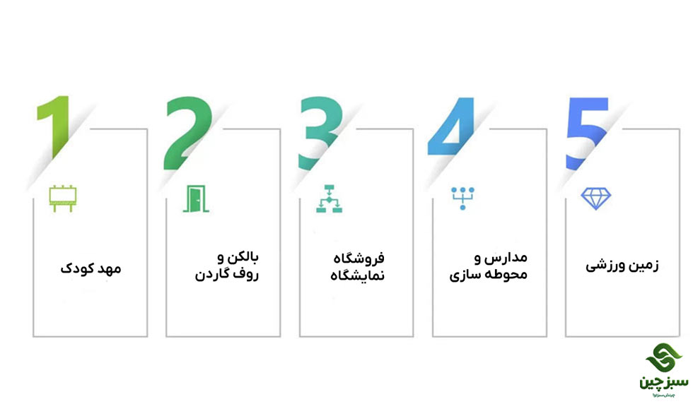 چمن مصنوعی رنگی - سبزچین چمن