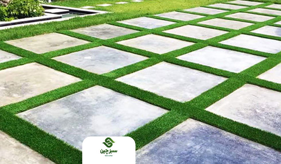 خرید چمن مصنوعی نواری - سبزچین چمن