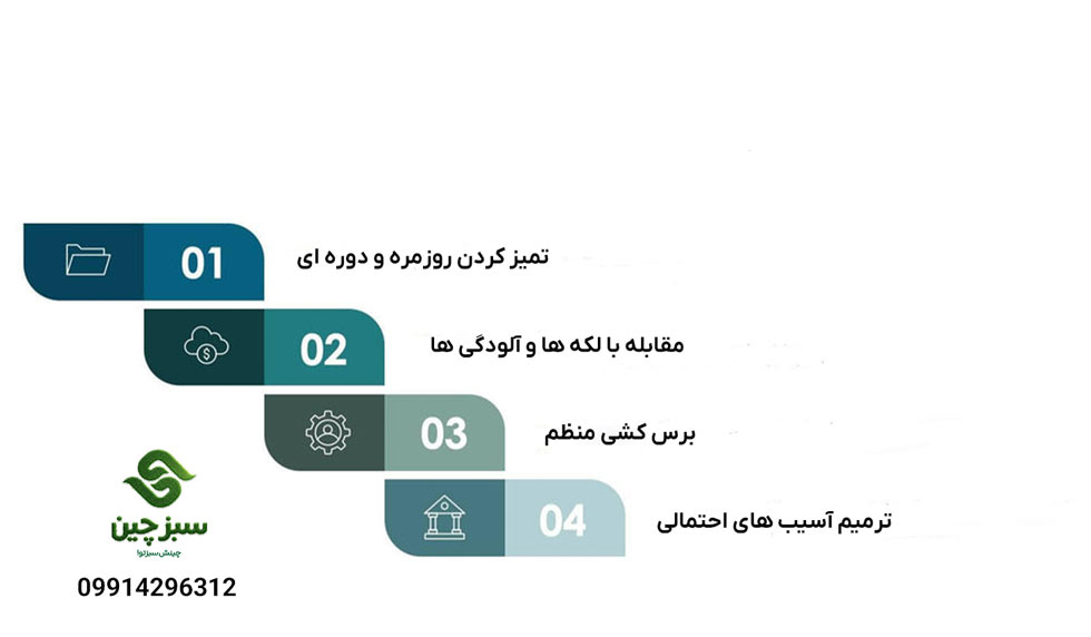 نگهداری چمن مصنوعی بالکن و تراس - سبزچین چمن